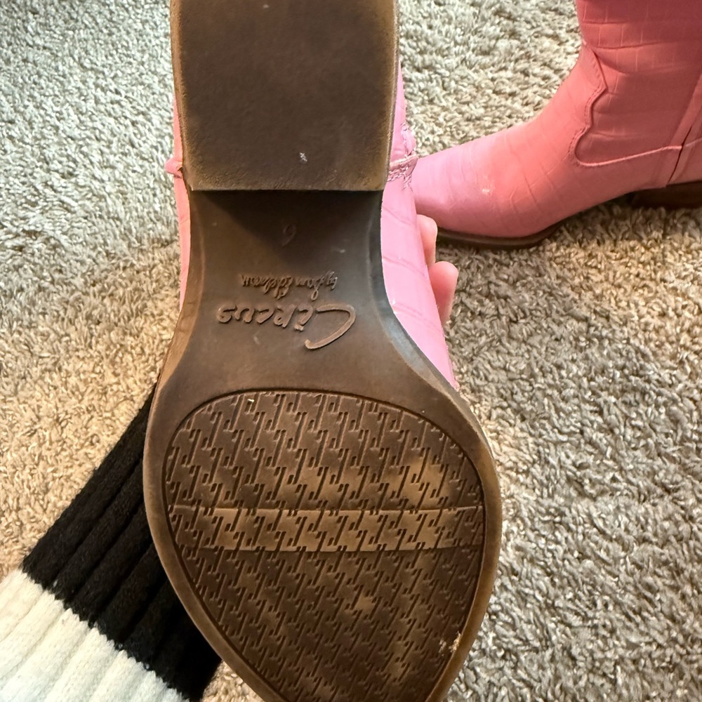 Pink cowboy boots